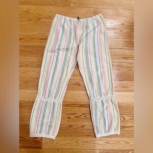 ✨ VINTAGE Y2K DOLLHOUSE Rainbow Pastel Striped Pants ✨